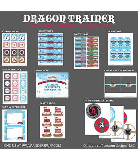 Dragon Trainer Nordic Printable Collection